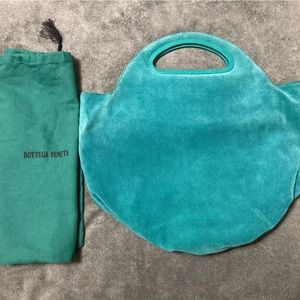 Vintage Bottega Venetta teal green suede/leather hobo bag